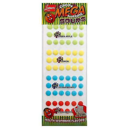 Lieber's Candy Mega Button Sour 2 oz