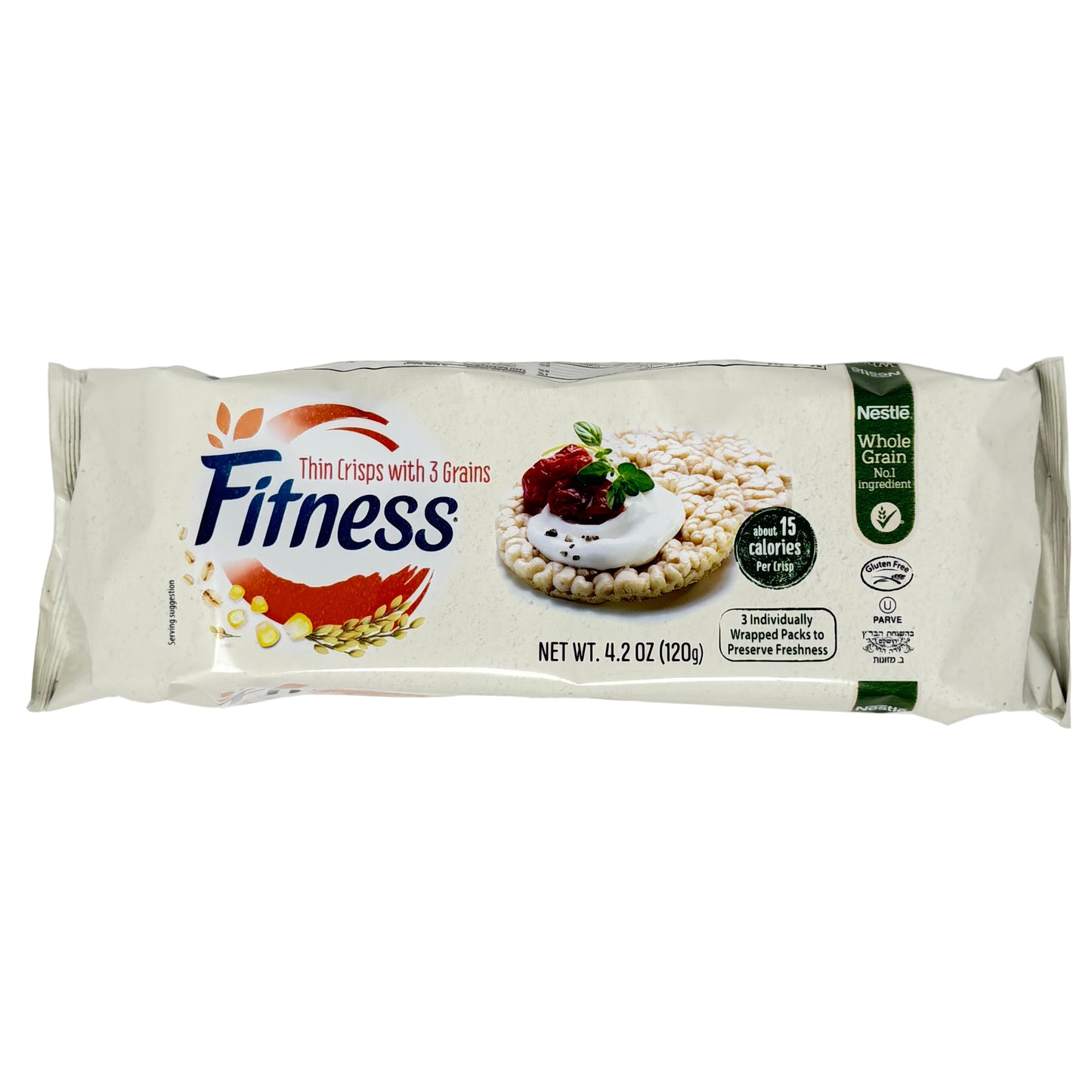 Package of Nestle Fitness cereal bars on a white background