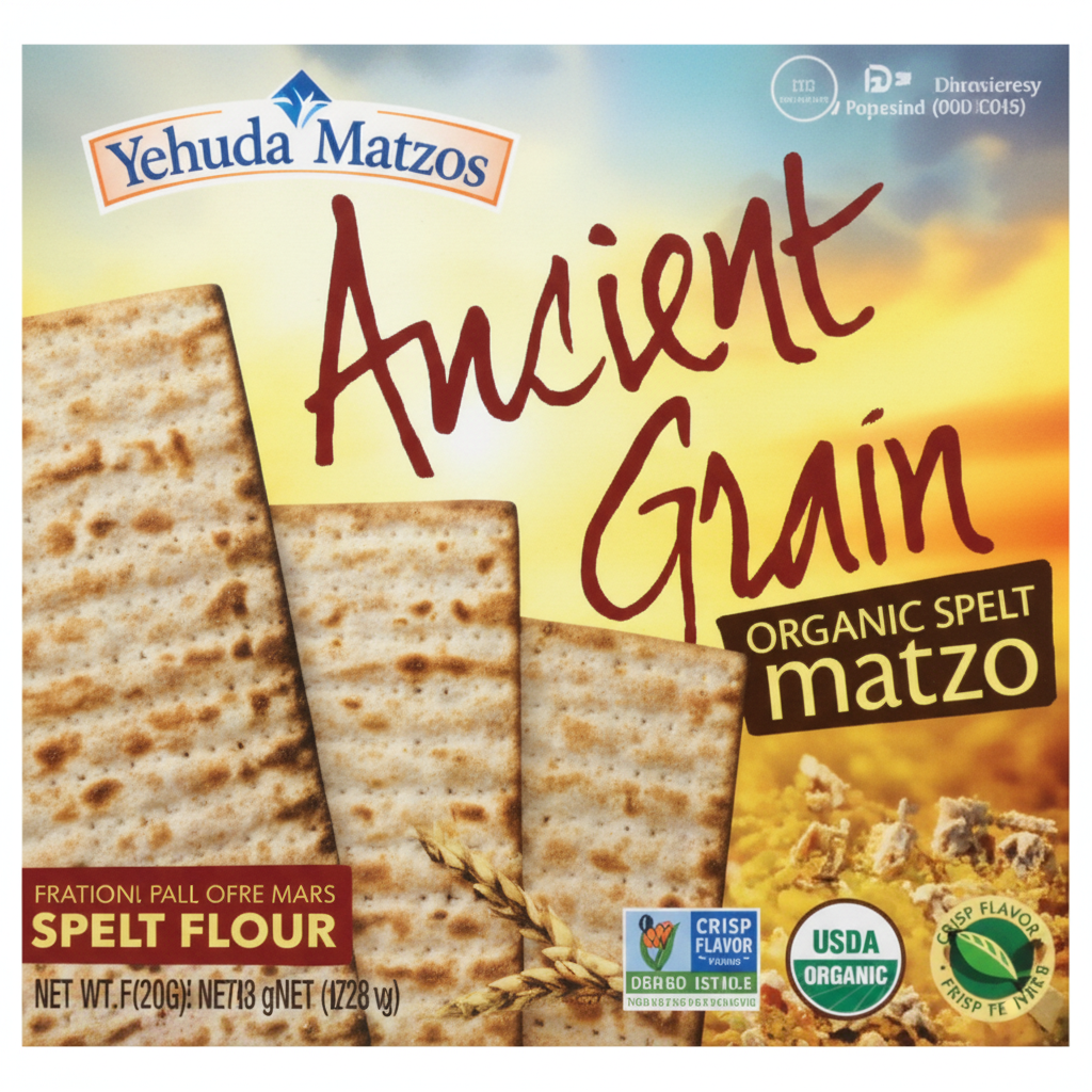 YEHUDA ANCIENT GRAIN ORGANIC SPELT MATZO - Passover