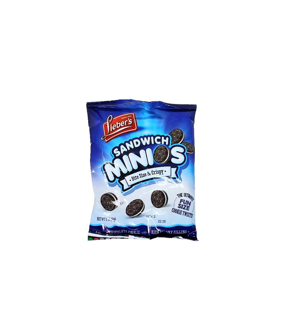 Lieber's Sandwich Minios Chocolate Cookie 2 oz