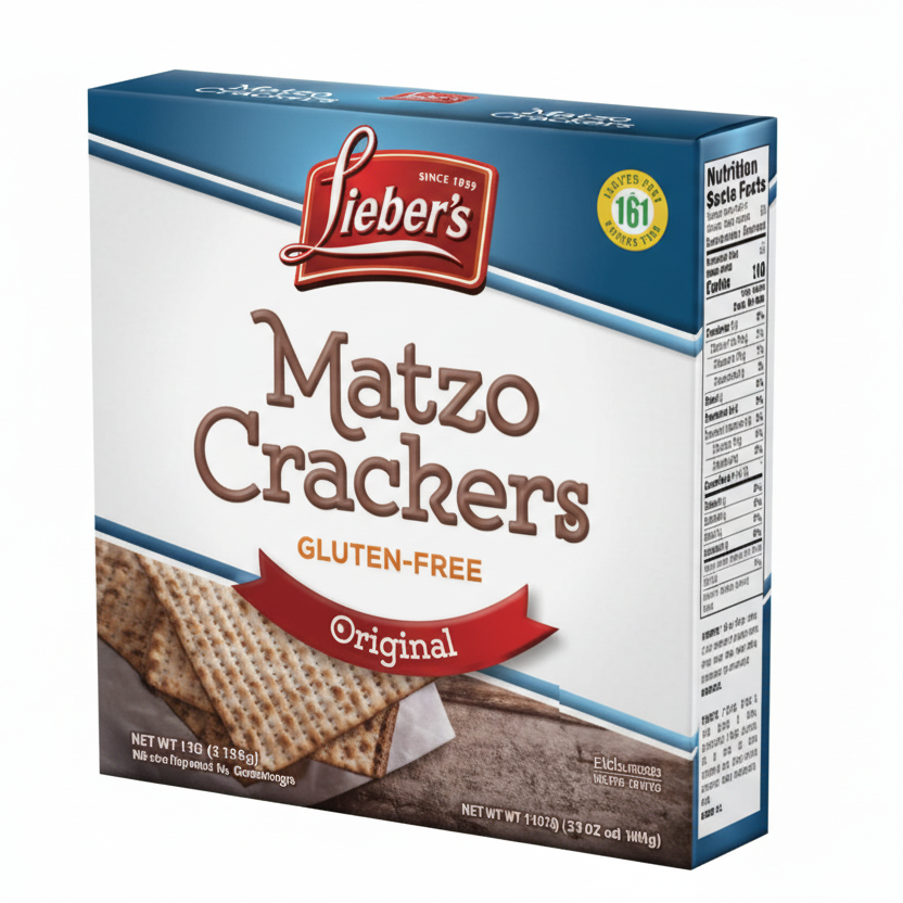 Lieber's Gluten Free Matzo Original - Passover