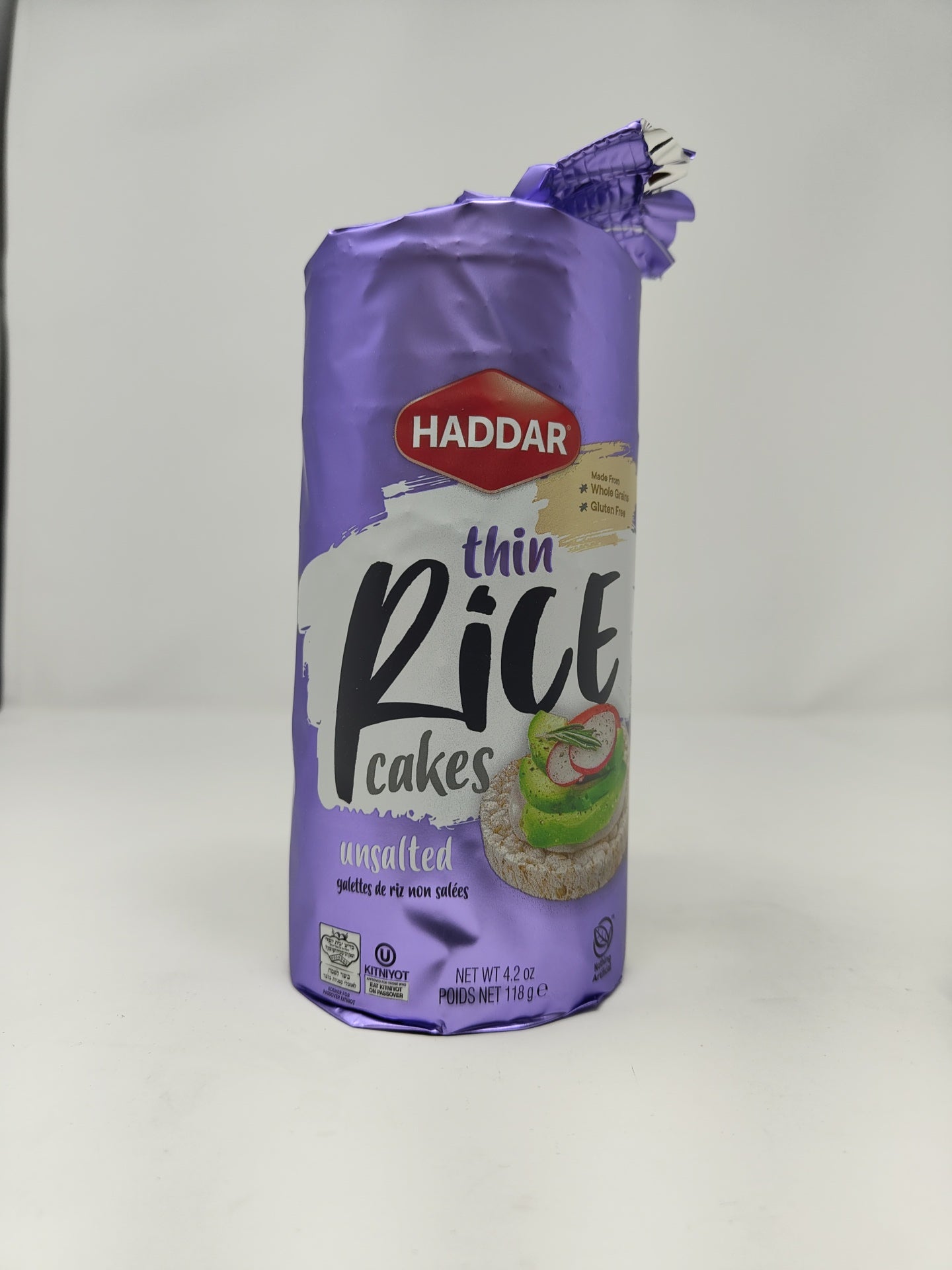 Hadar Rice Thin Cakes Unsalted 4.2oz