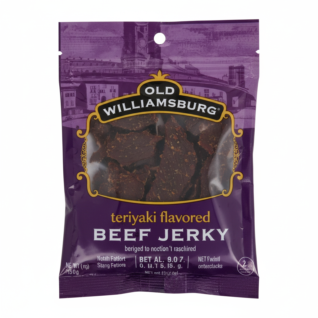 OLD WILLIAMSBURG TERIYAKI JERKY (PASS) - Passover