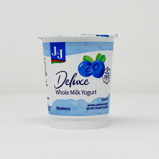 J&J Deluxe Yogurt Blueberry 6 oz