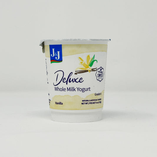 J&J Deluxe Yogurt Vanilla 6 oz