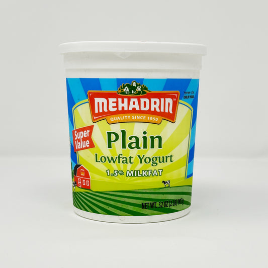 Mehadrin Plain Low Fat Yogurt 32oz