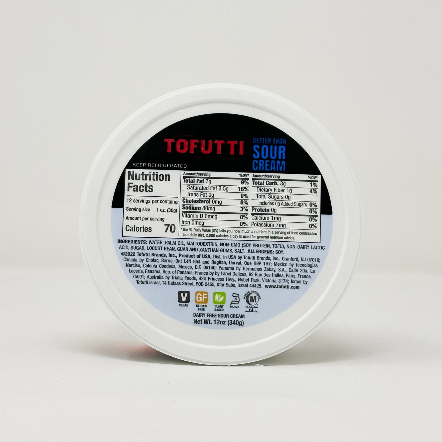 Tofutti Sour Cream 12 oz