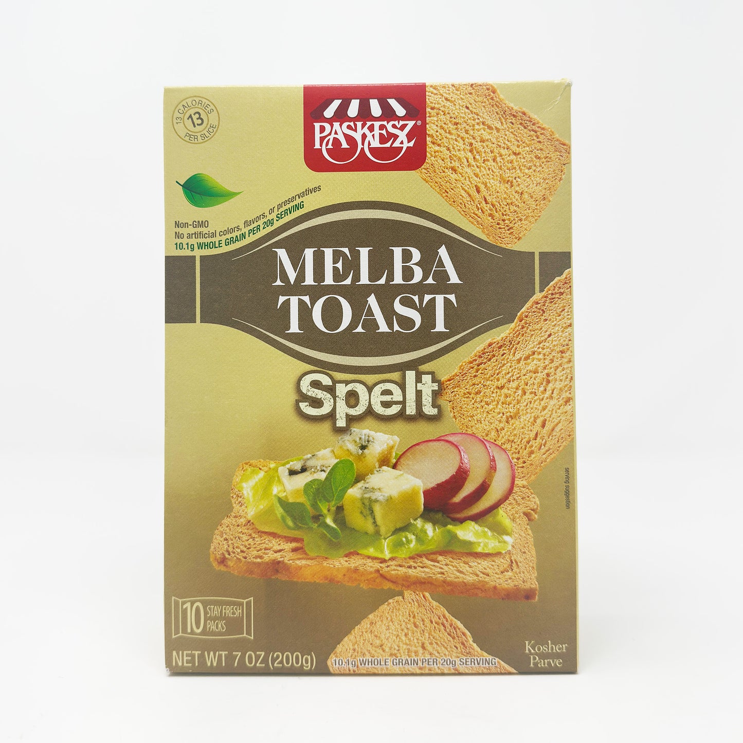 Paskesz Melba Toast Spelt 7 oz