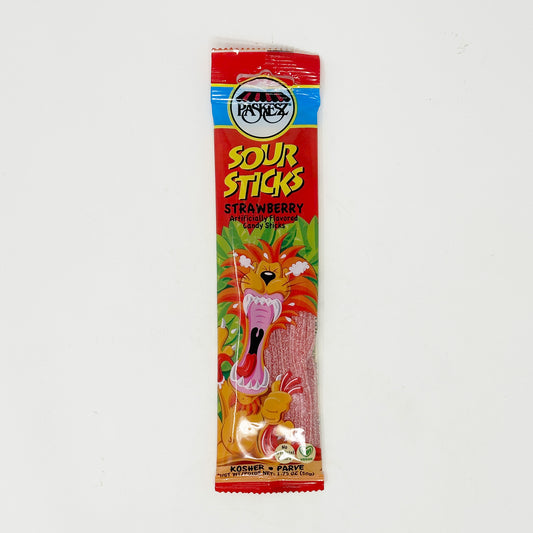 Paskesz Sour Sticks Strawberry 1.75 oz