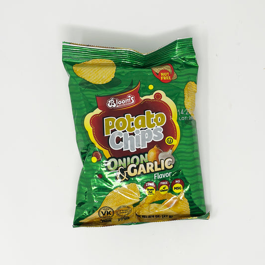 Bloom's Potato Chips Onion & Garlic 0.75 oz