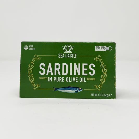 Sea Castle Sardines Skinless In Olive Oil 4.4 oz