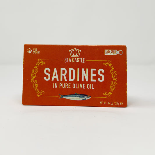 Sea Castle Sardines In Olive Oil 4.4 oz