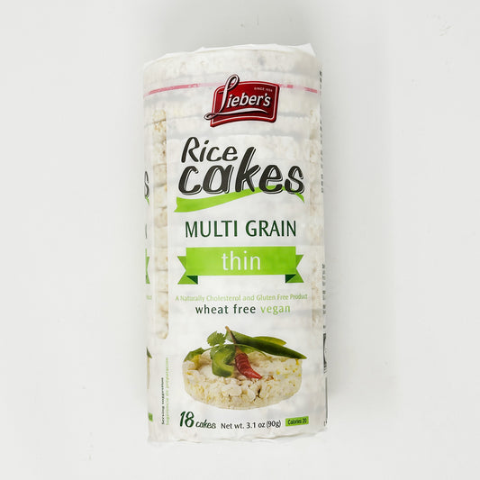 Lieber's Rice Cakes Multi Grain Thin 3.1 oz