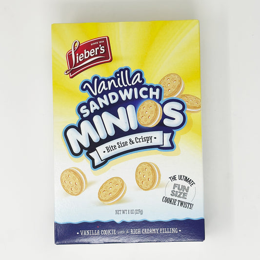 Lieber's Vanilla Sandwich Minios 8 oz