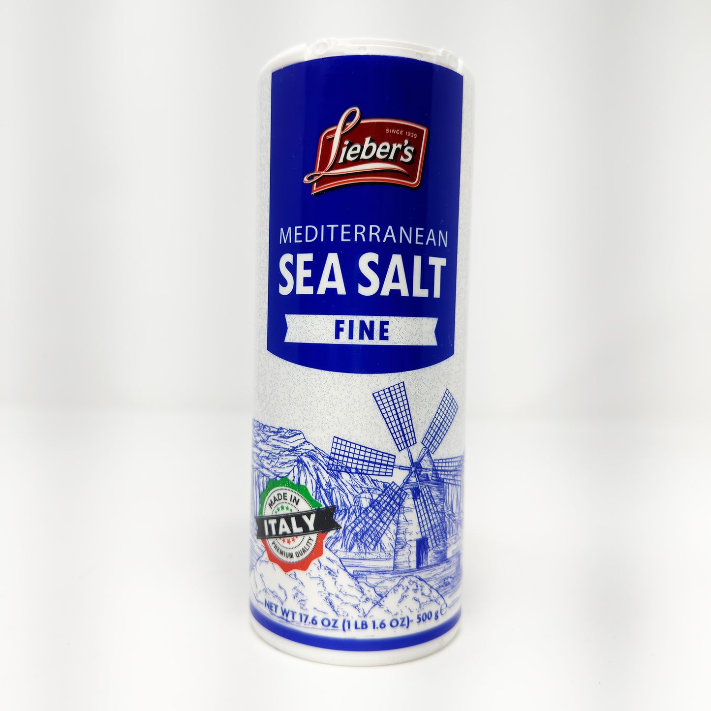 Lieber's Mediterranean Sea Salt Fine 17.6 oz