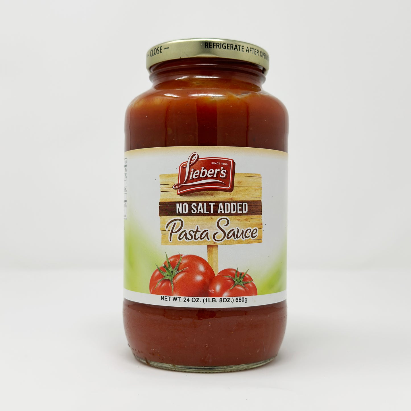 Lieber's Pasta Sauce No Salt Added 24 oz