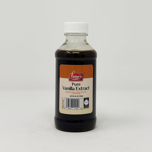 Lieber's Pure Vanilla Extract 4 oz