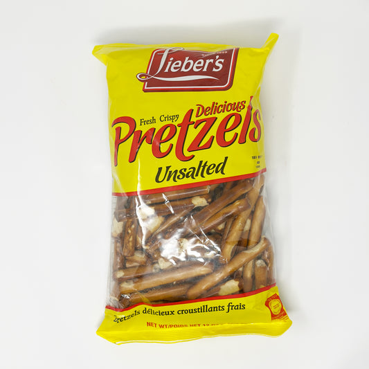 Lieber's Pretzels Sticks Unsalted 12 oz