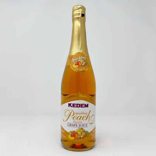 Kedem Sparkling Peach Flavored Grape Juice 25.3 oz