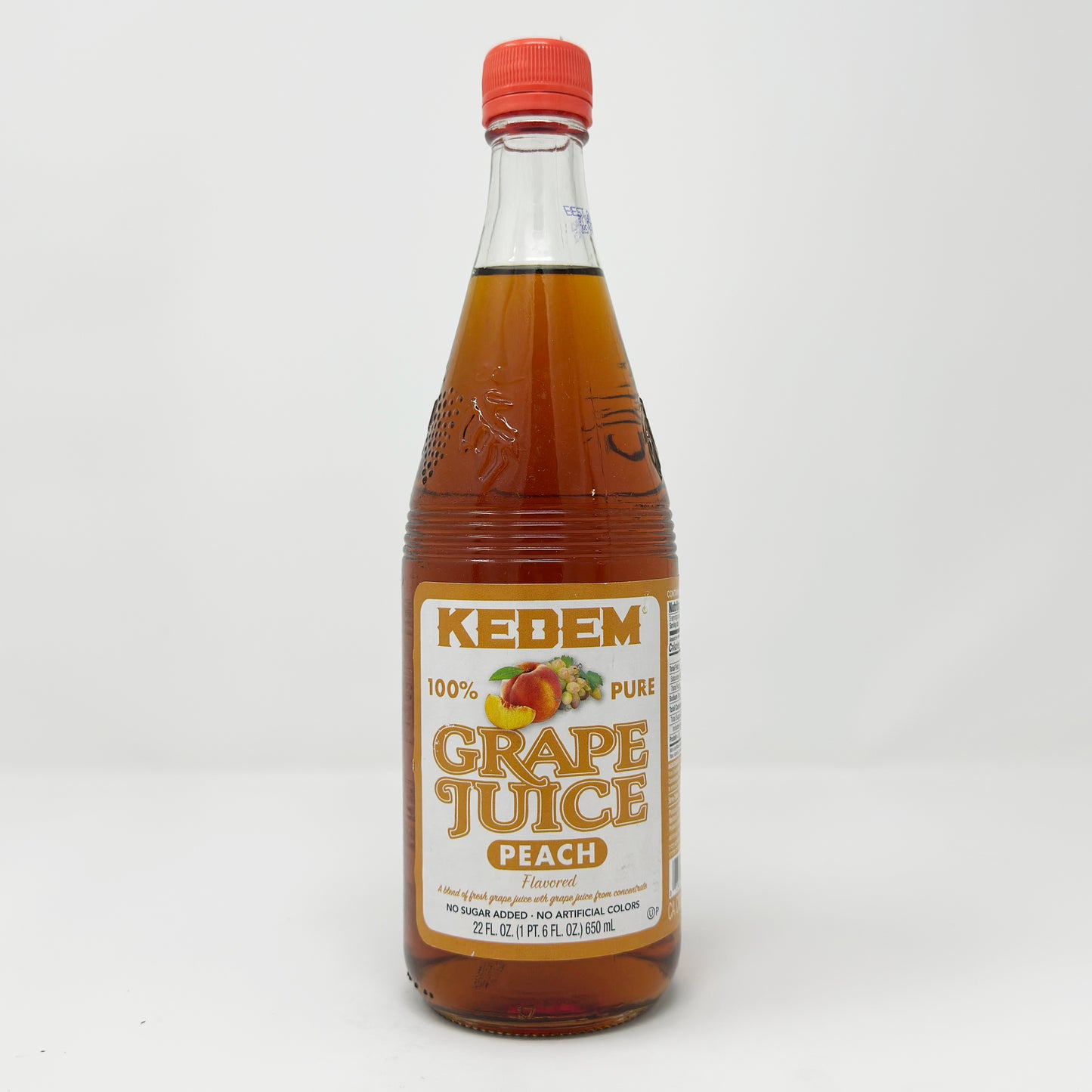 Kedem Peach Flavored Grape Juice 22 oz