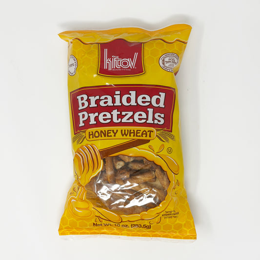 Kitov Braided Pretzels Honey Wheat 10 oz