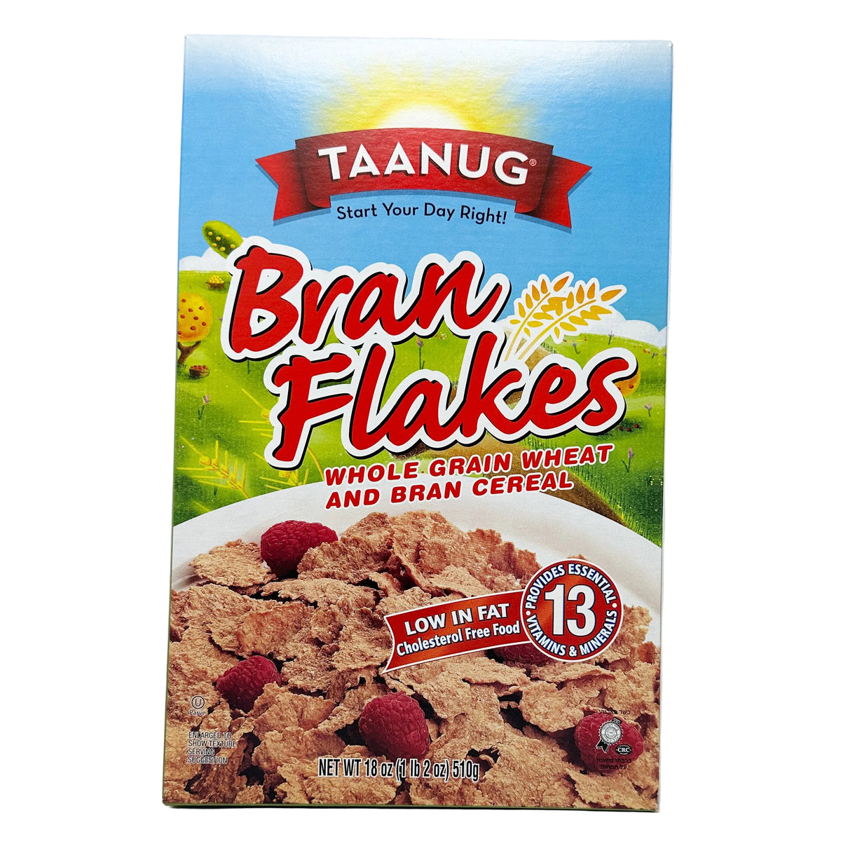 Bran Packaging Taanug Bran Flakes 18 oz– Miami Kosher Food