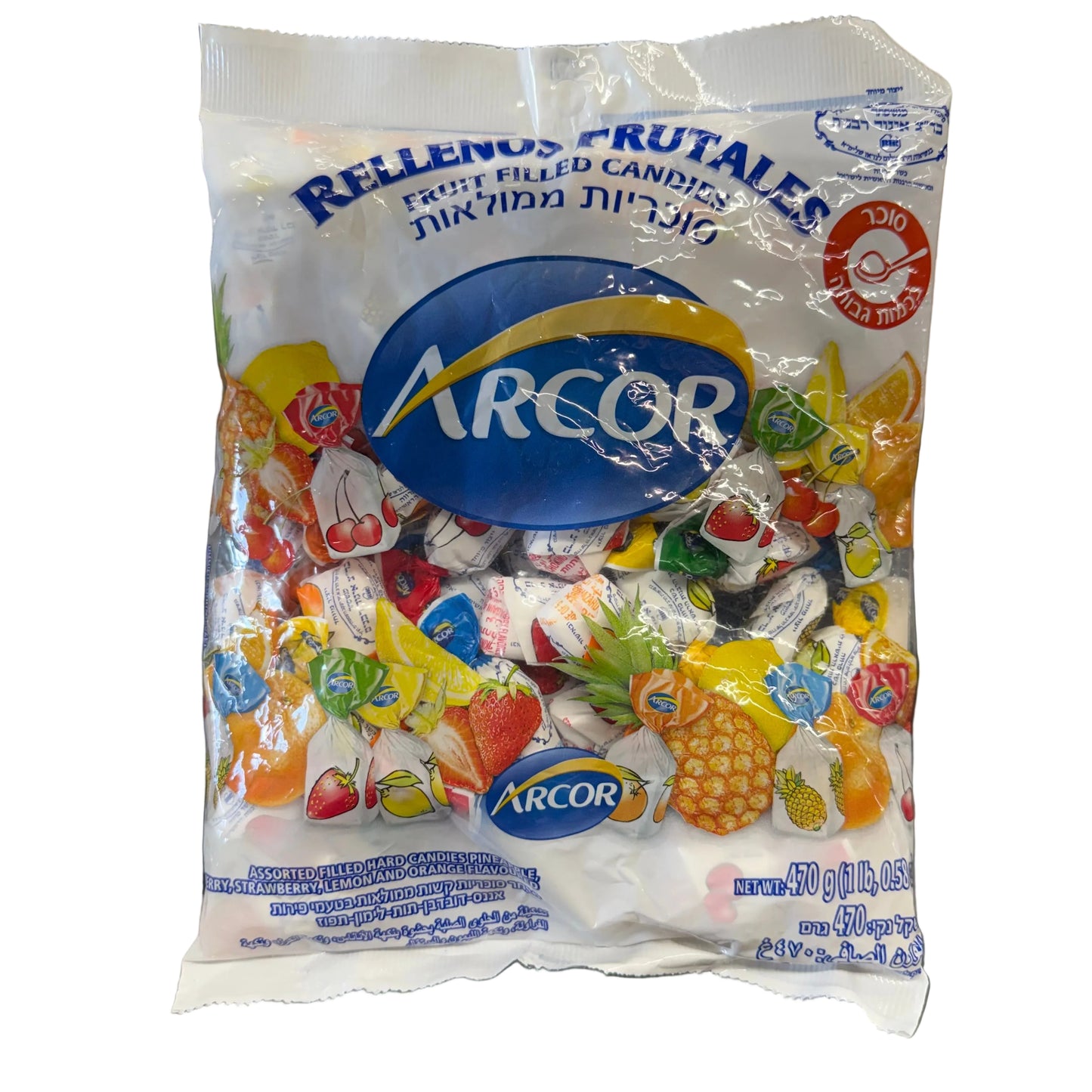 Packaged candy with Arcor logo