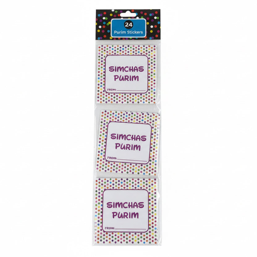 24 Purim Stickers