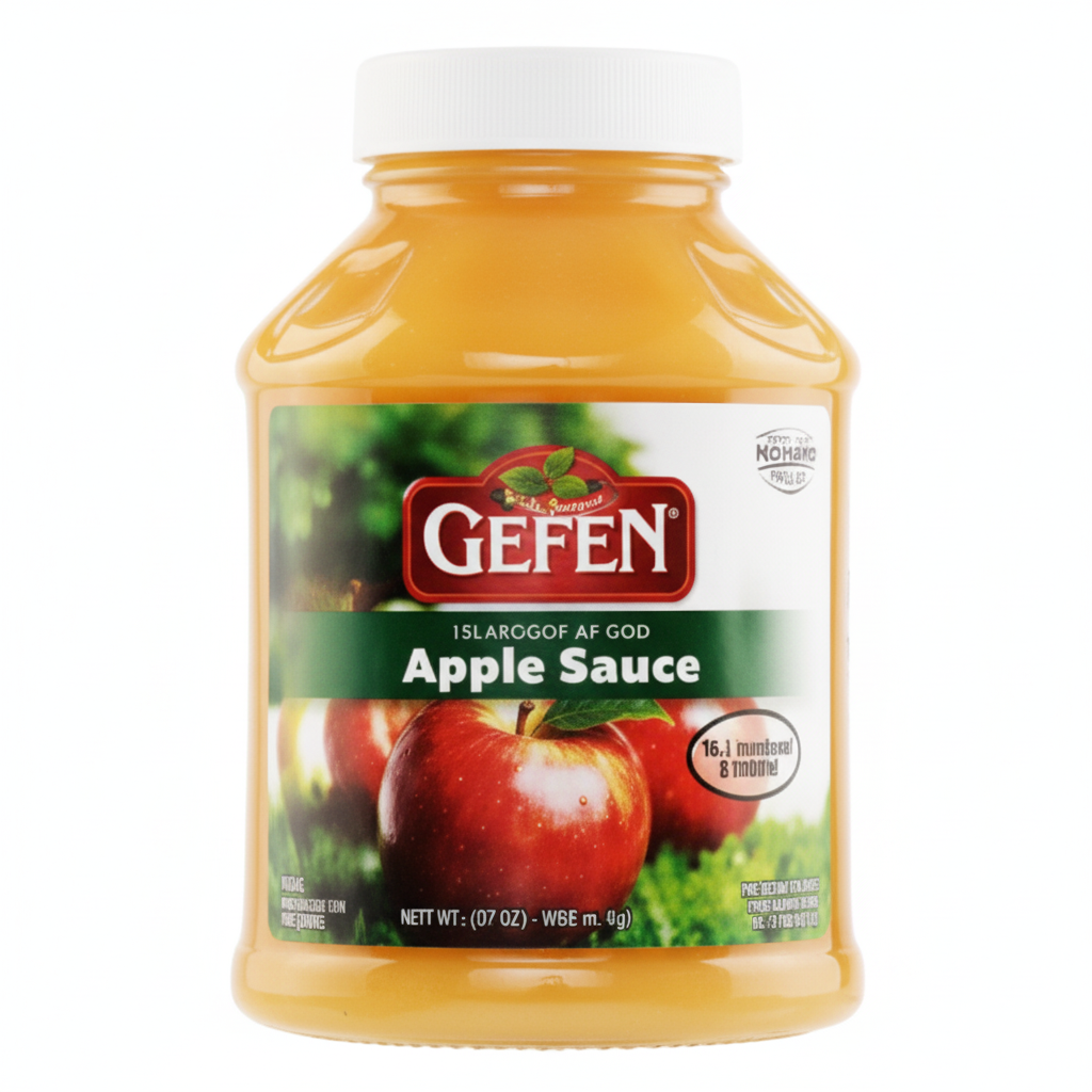 GEFEN 46 OZ NATURAL APPLE SAUCE - Passover