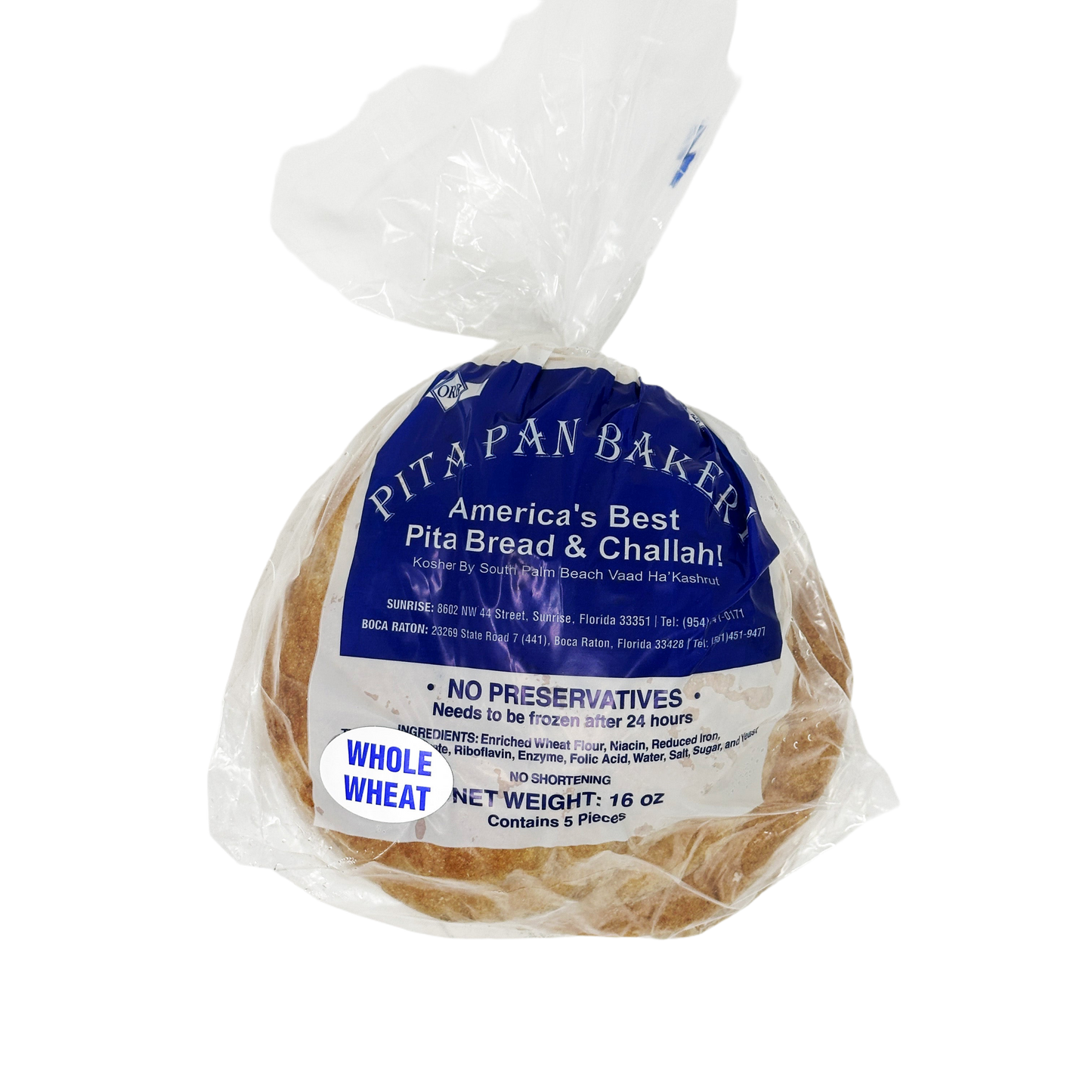 Pita Pan Whole Wheat Pita x5