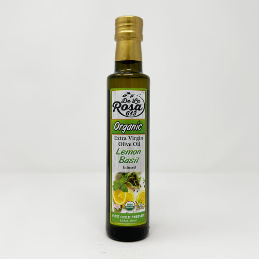 De La Rosa Lemon Basil Olive Oil 8.5 fl oz