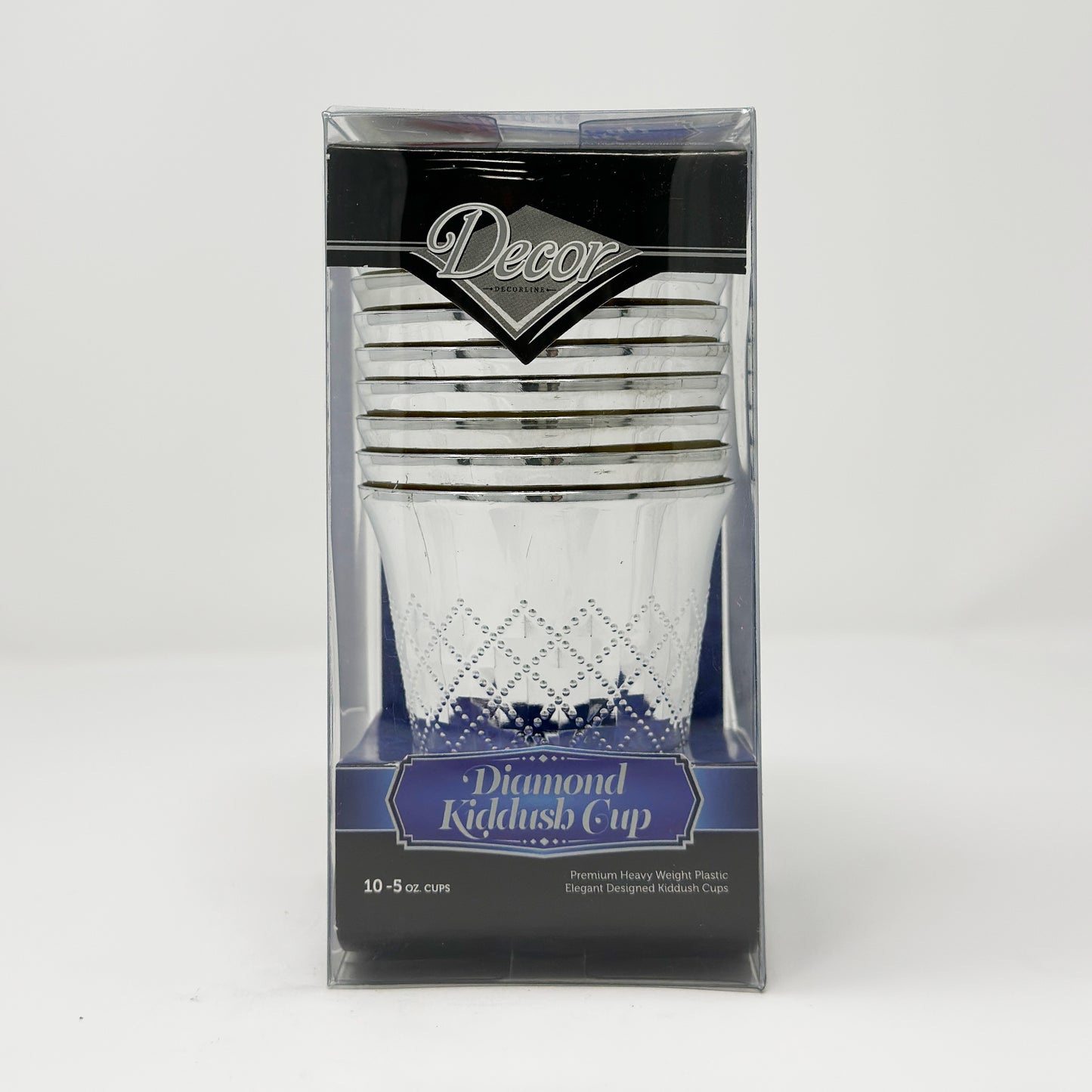 Decor Diamond Kiddush 5oz Cup 10pk