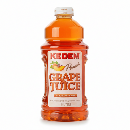 KEDEM 64 OZ PEACH GRAPE JUICE - Passover