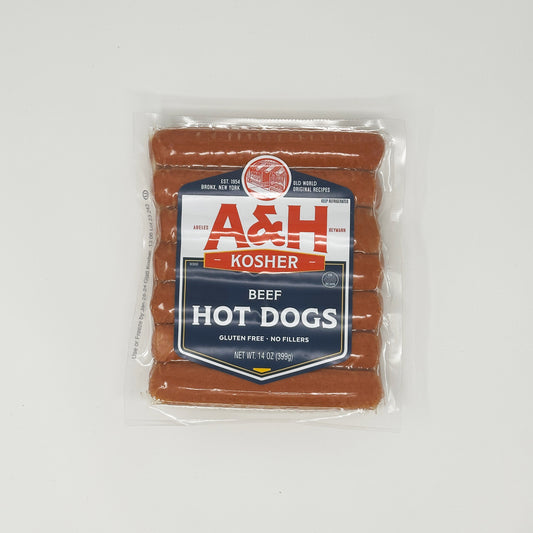 A&H Beef Hot dogs 14 oz