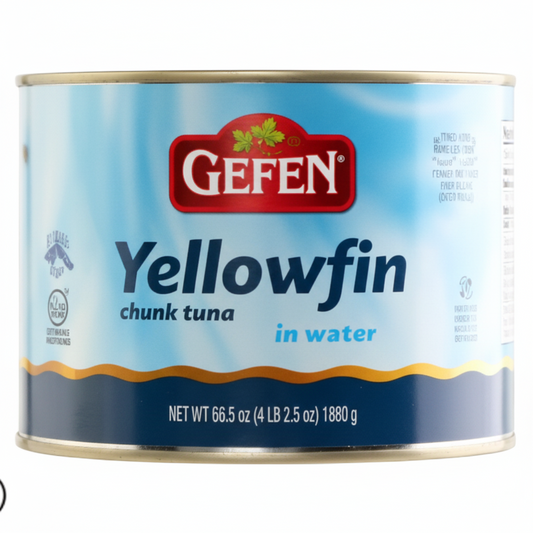 GEFEN 66 OZ YELLOWFIN CHUNK LITE TUNA IN WATER - Passover