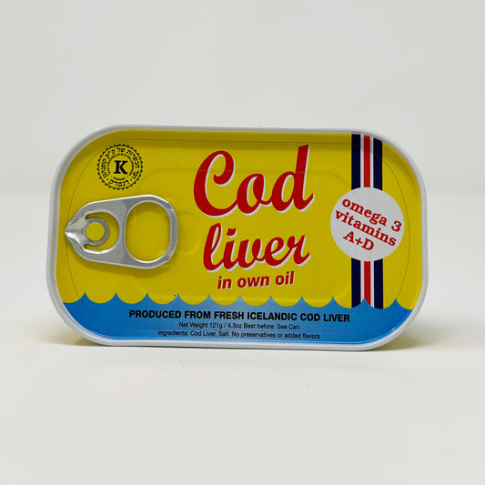 Cod Liver In Own Oil 4.3 oz