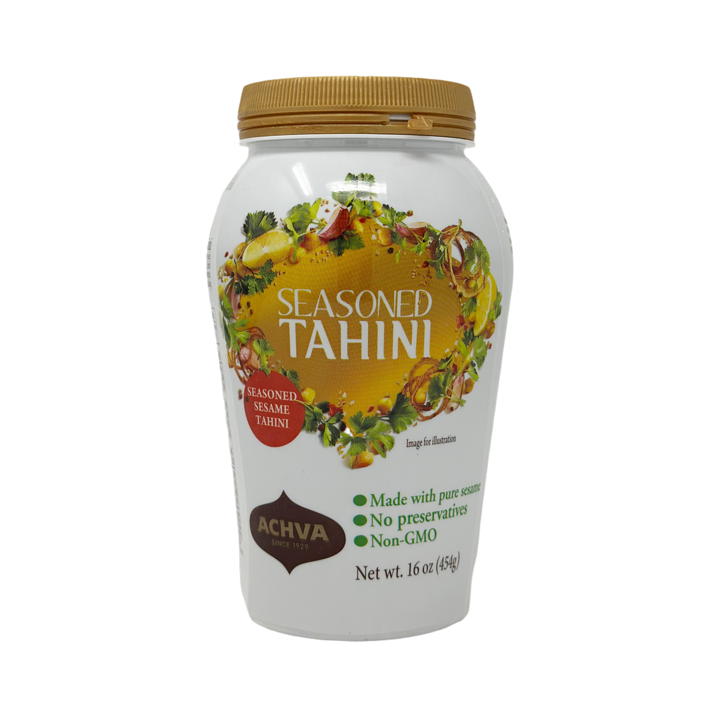 Achva Seasoned Tahini 16 oz