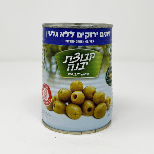 Kvuzat Yavne Pitted Green Olives 19.4 oz