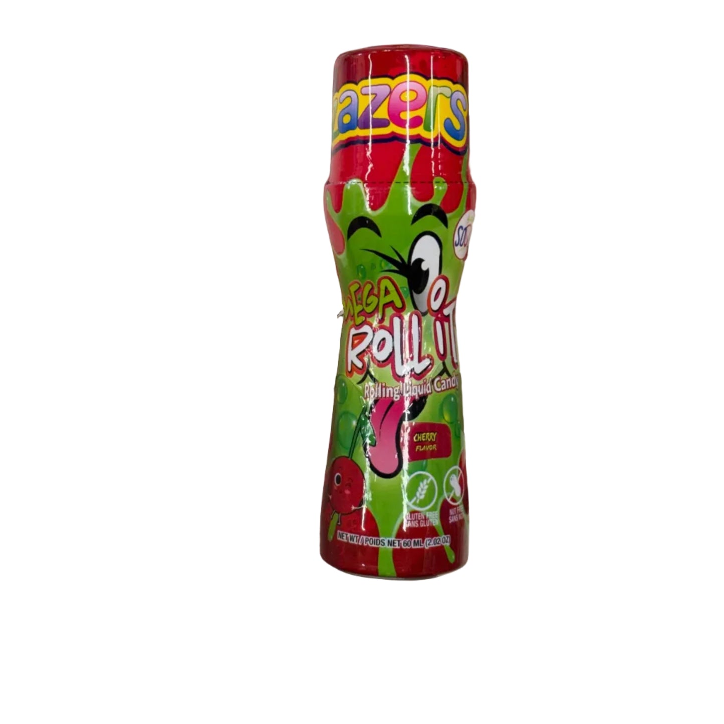colorful candy roll with 'Razzles' branding