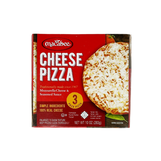 Macabee Cheese Pizza 3pk 10 oz