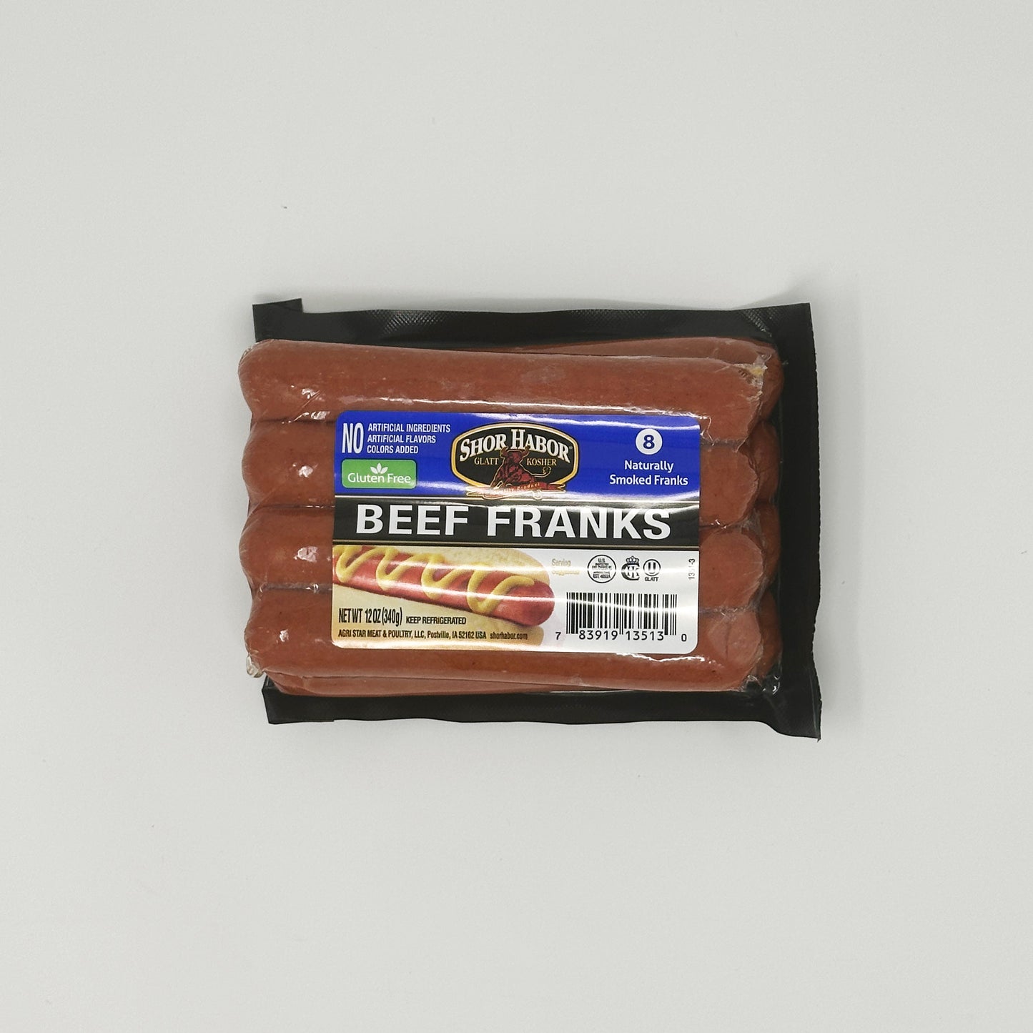 Shor Habor Beef Franks 12 oz