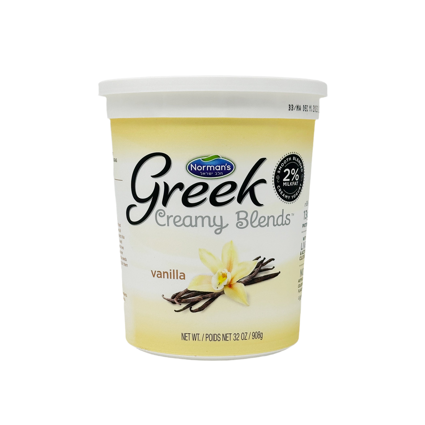 Norman's Greek Creamy Blends Vanilla 32 oz