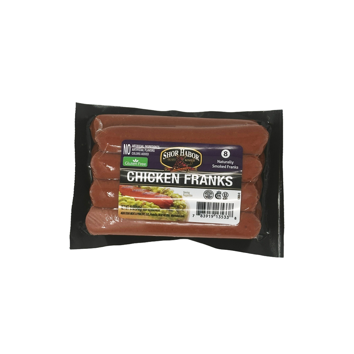 Shor Habor Chicken Franks 12 oz