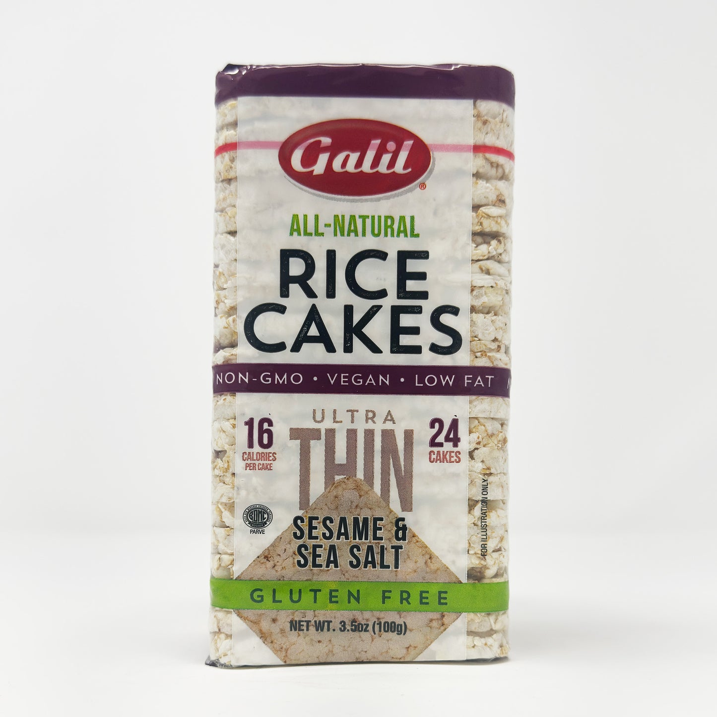 Galil Rice Cakes Sesame & Sea Salt Thin 3.5 oz