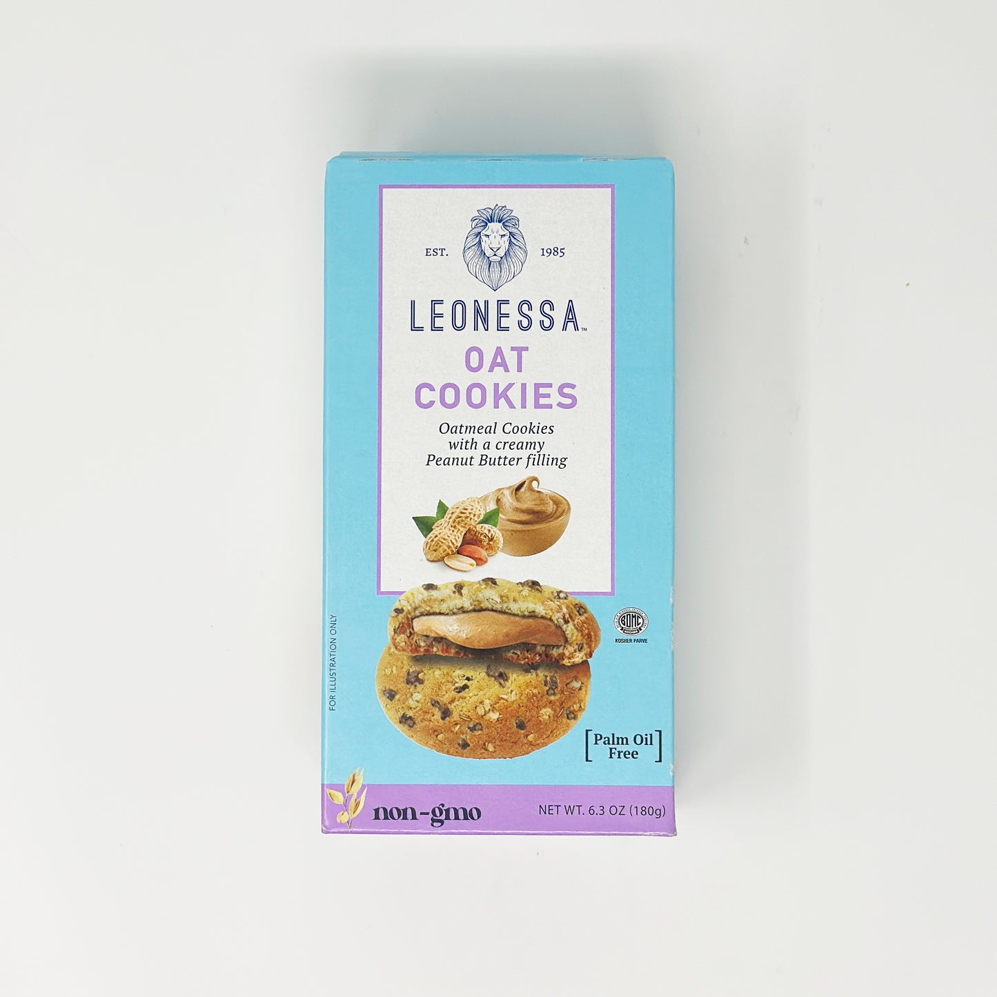 Leonessa Oat Cookies Peanut Butter 6.3 oz