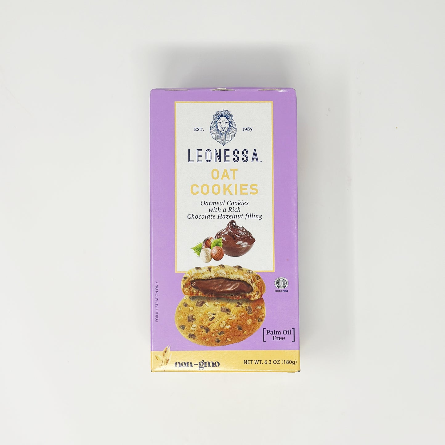 Leonessa Oat Cookies Hazelnut 6.3 oz