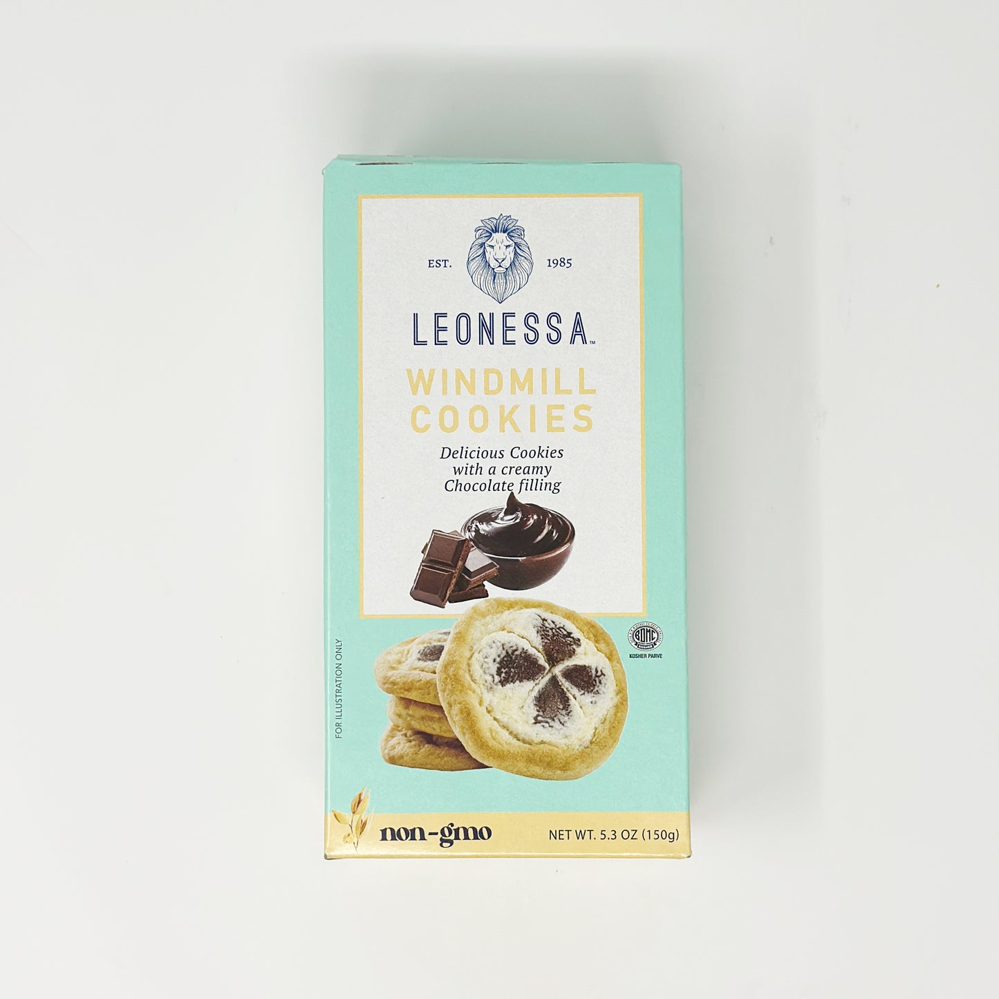 Leonessa Windmill Cookies Chocolate 5.3 oz