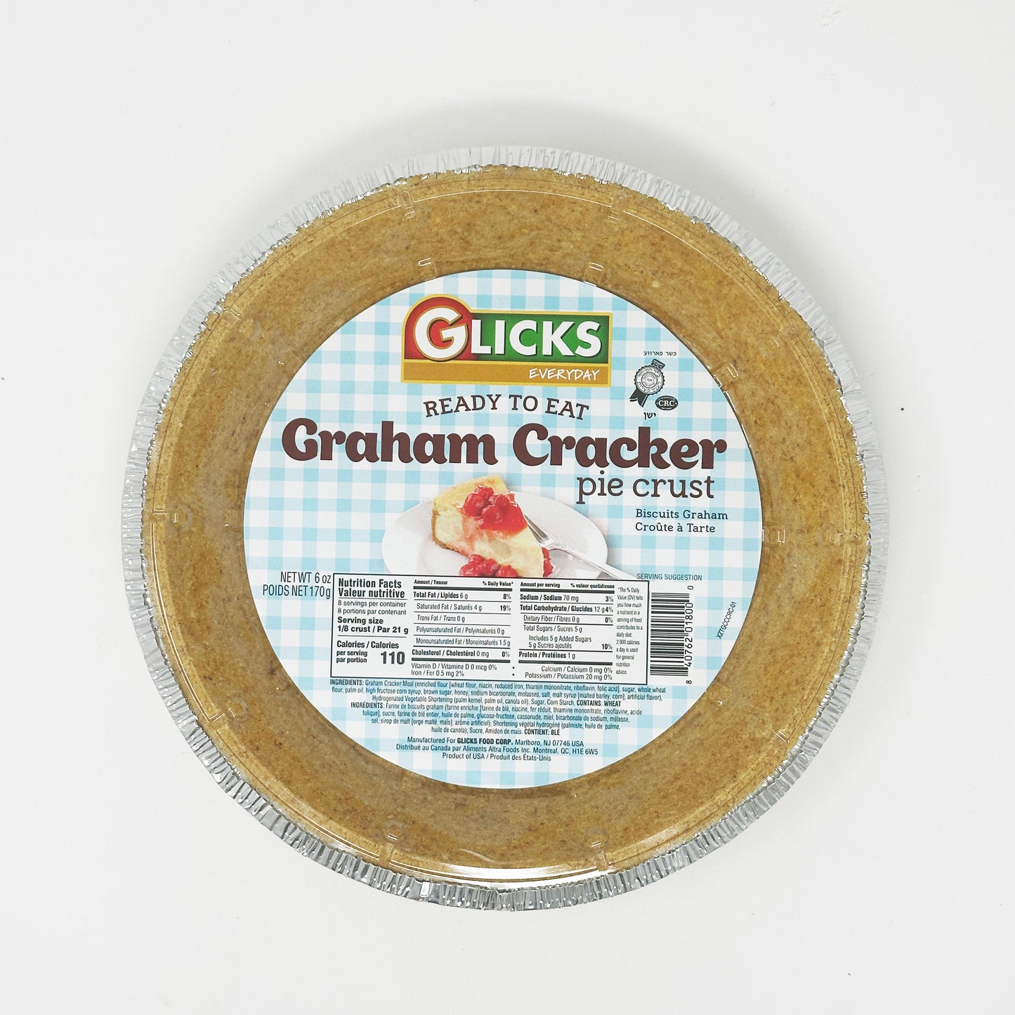 Glicks Graham Pie Crust 6oz