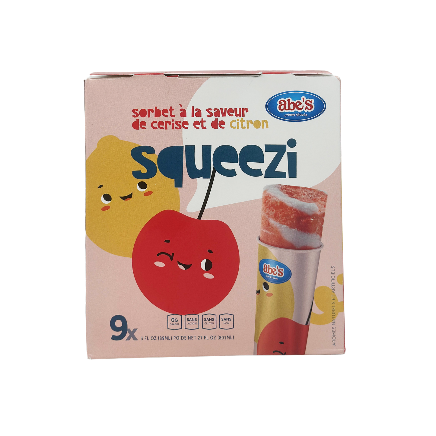 Abe's Squeezi Cherry Lemon 9 pack 27fl oz