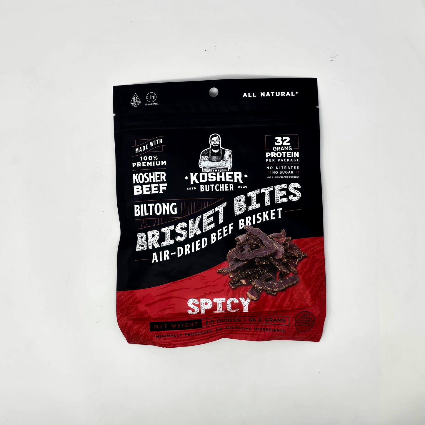 Kosher Butcher Brisket Bites Spicy 2 oz